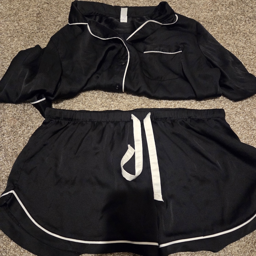 Stars Above Satin Pajama Set